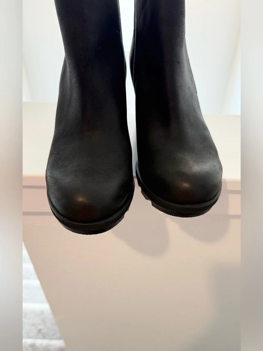 SOREL Joan Rhapsody™ Zip Women's Wedge Boot in Black, Black Size 9